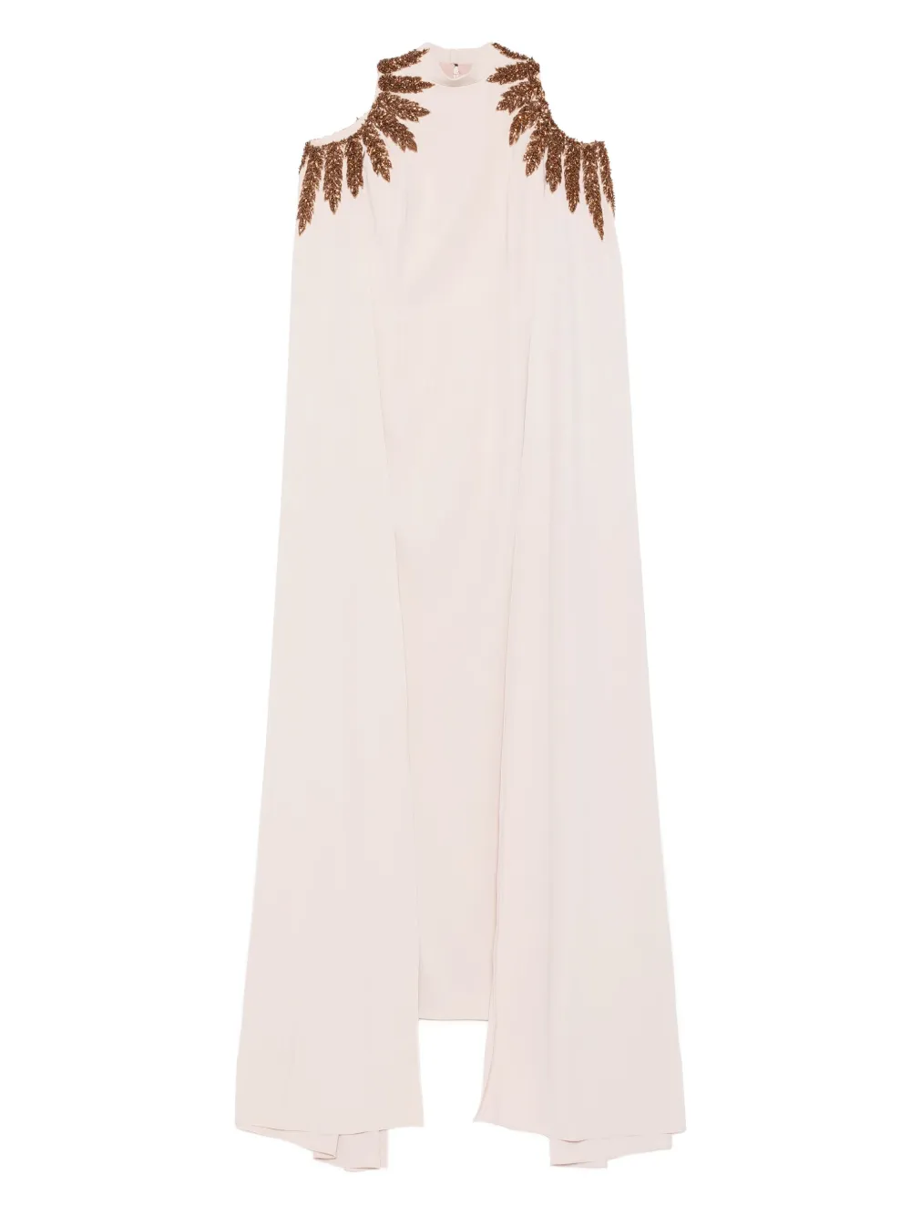 JEAN-LOUIS SABAJI embellished cape dress | Neutrals | Image 1