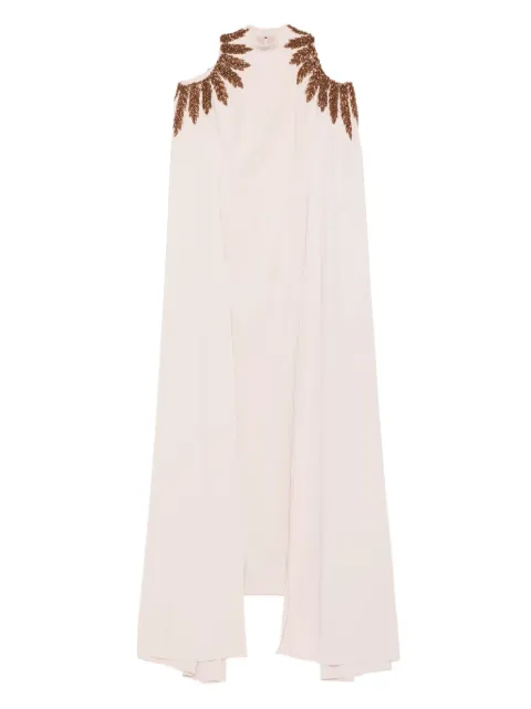JEAN-LOUIS SABAJI embellished cape dress