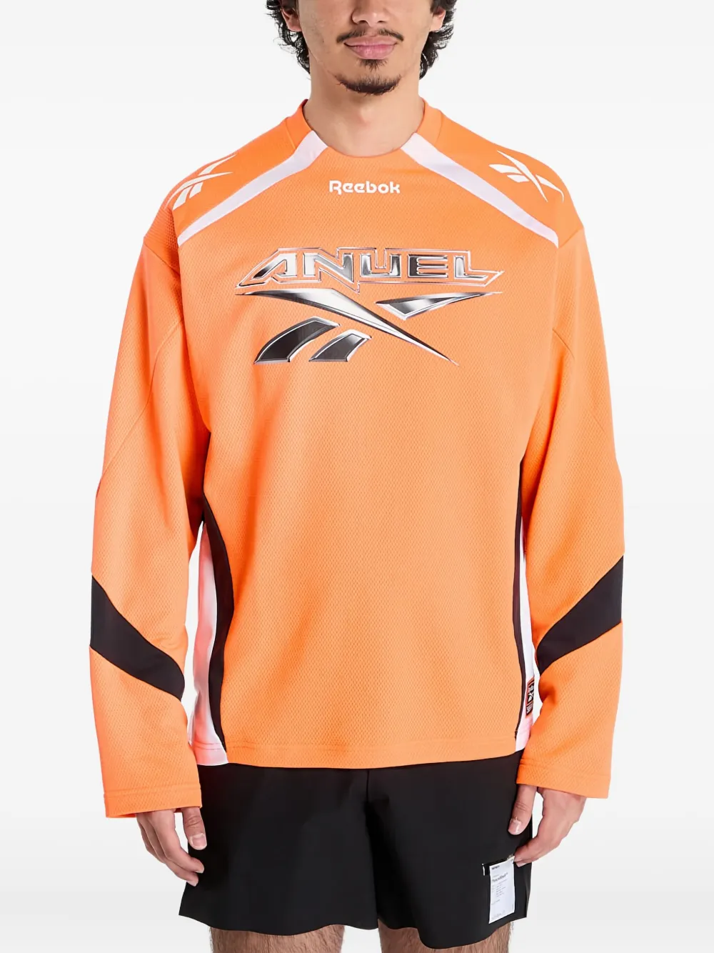 Reebok Anuel sweater met logoprint Oranje