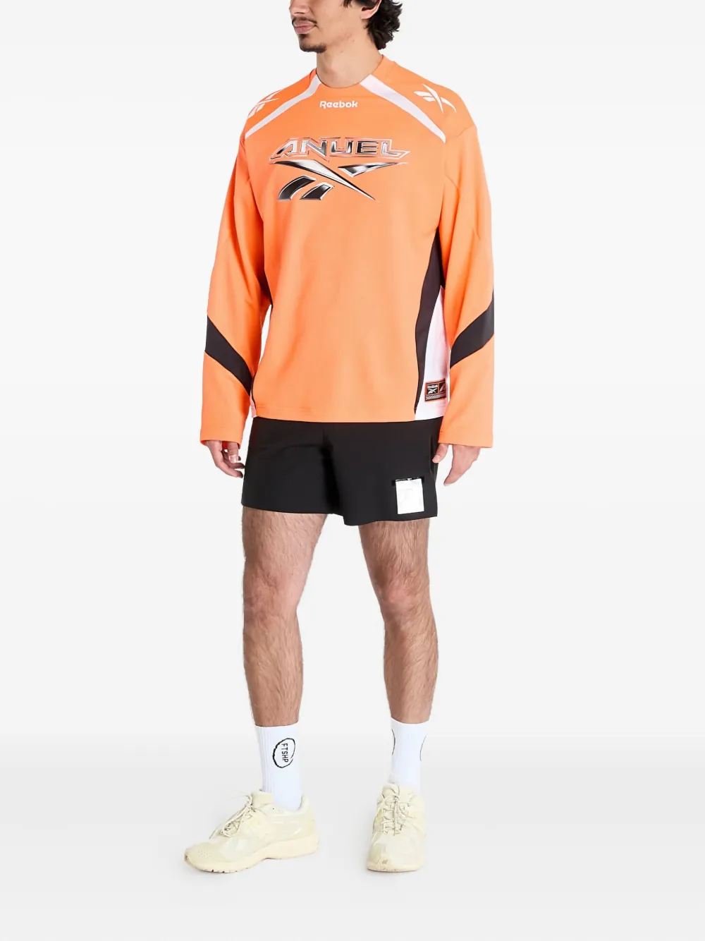 Reebok Anuel sweater met logoprint Oranje