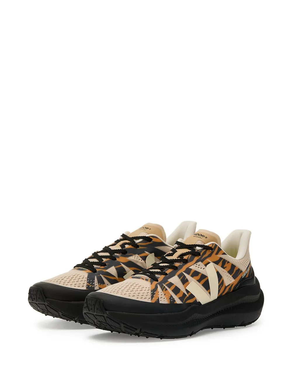 VEJA tiger-print sneakers Orange