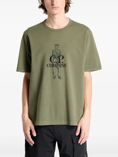 C.P. Company camiseta con logo estampado
