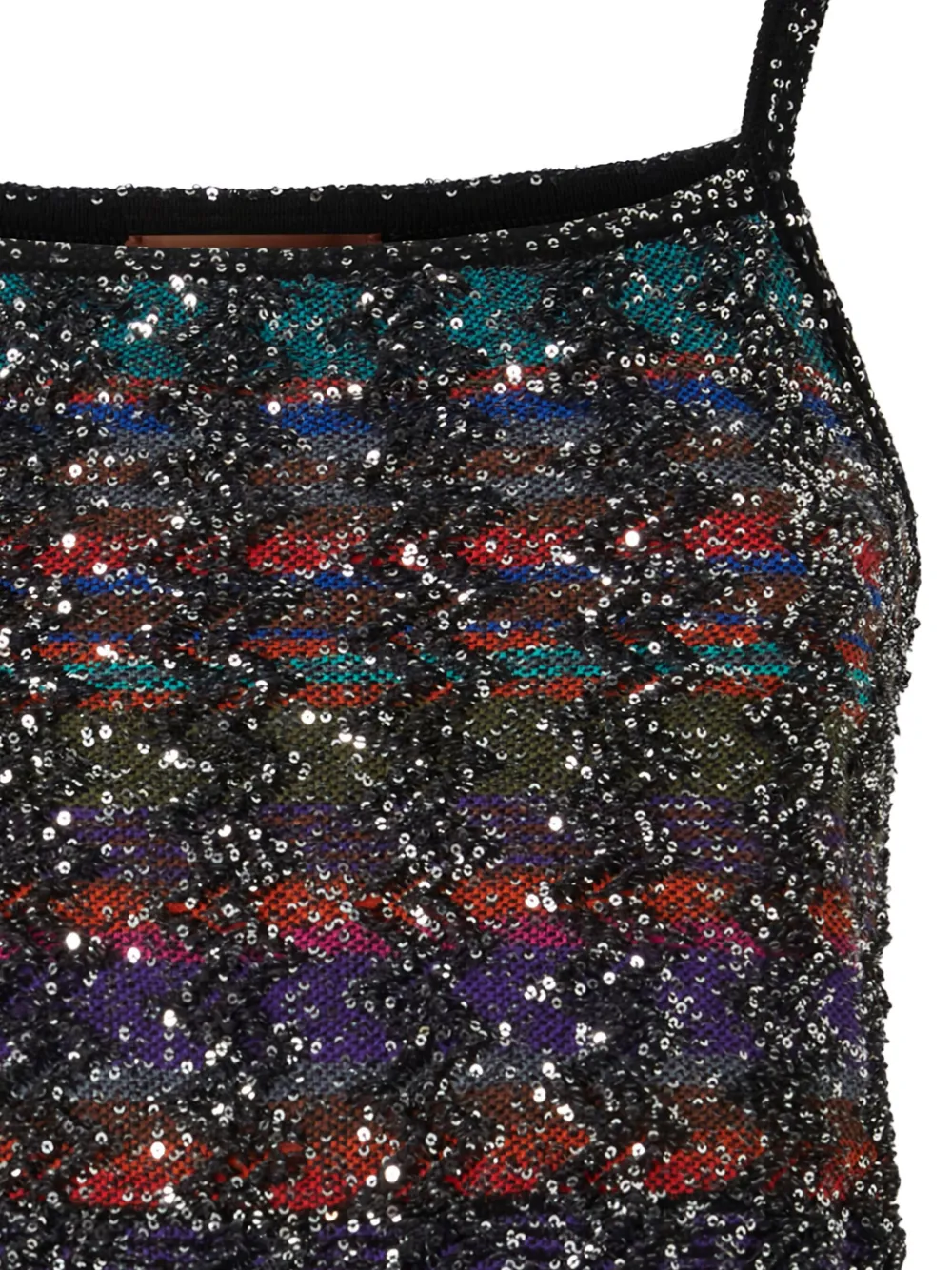 Missoni Gestreepte top verfraaid met pailletten Zwart