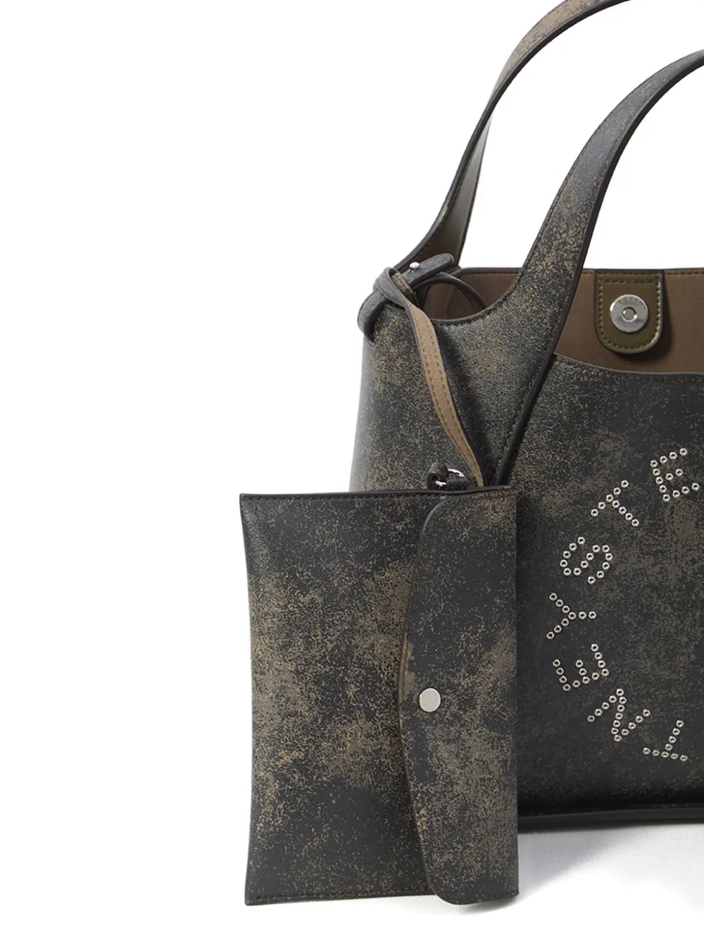 Stella McCartney Grote Stella shopper met logo Bruin
