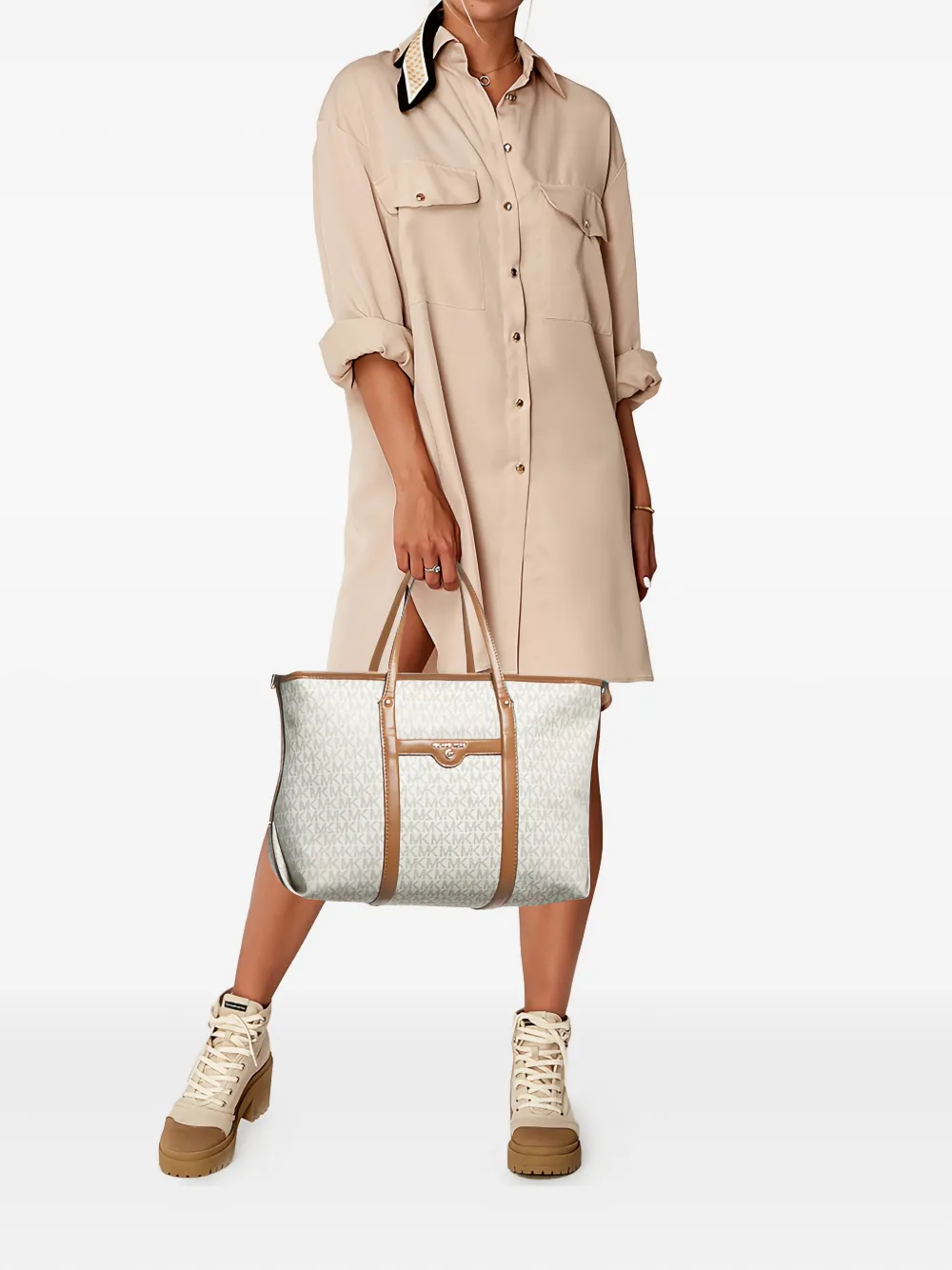 Michael Kors Vintage Pre-owned medium monogram-pattern leather tote bag | Image 2
