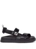 FENDI leather platform sandals - Black