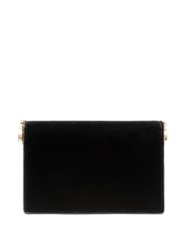 Isla Roll Suede Clutch Bag Black FARFETCH PH