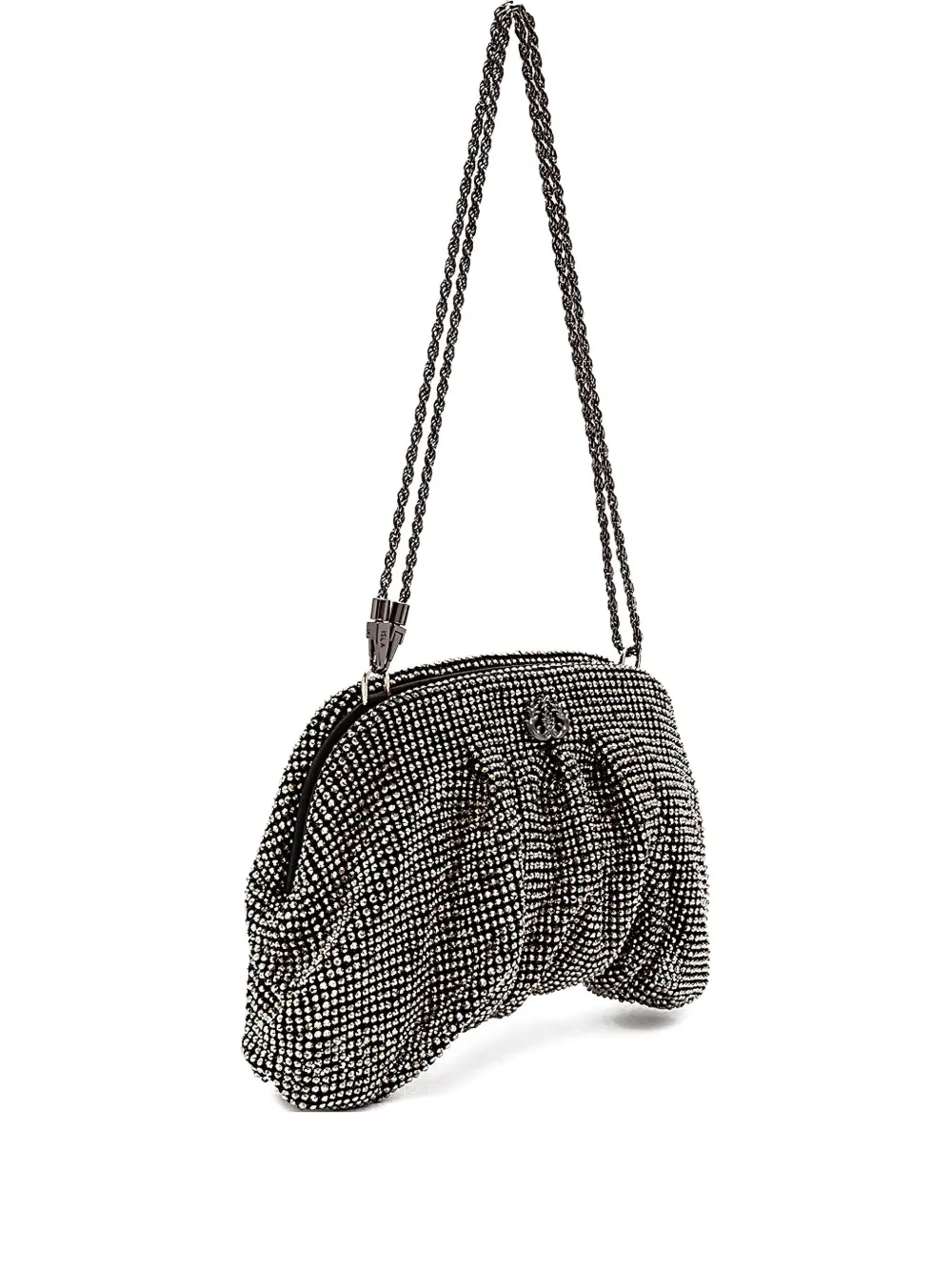 crystal-embellished clutch bag