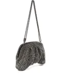 Isla crystal-embellished clutch bag - Black