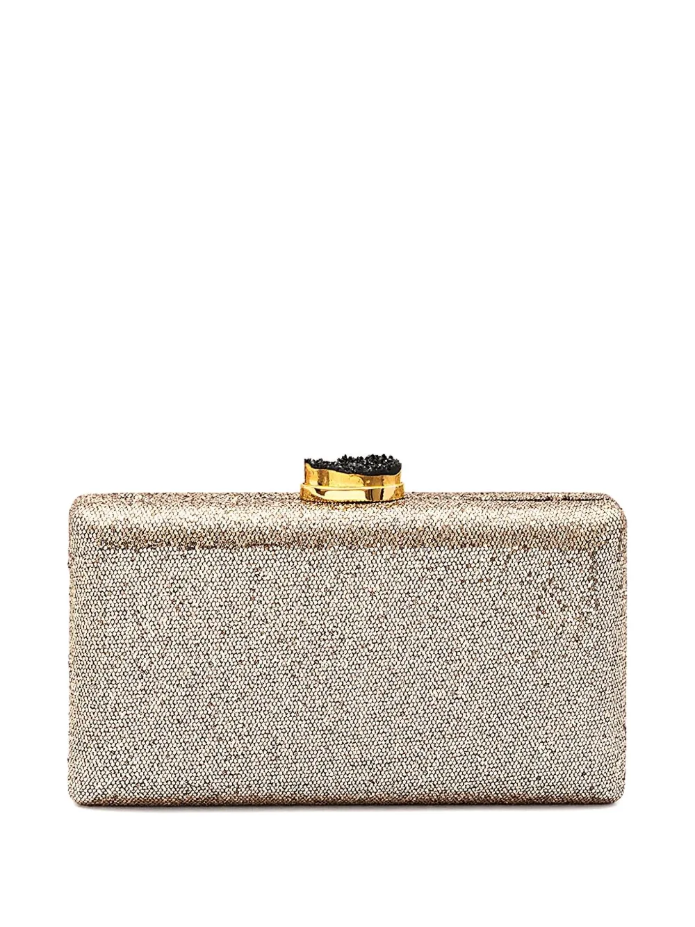 Isla Eva clutch verfraaid met kristallen - Goud
