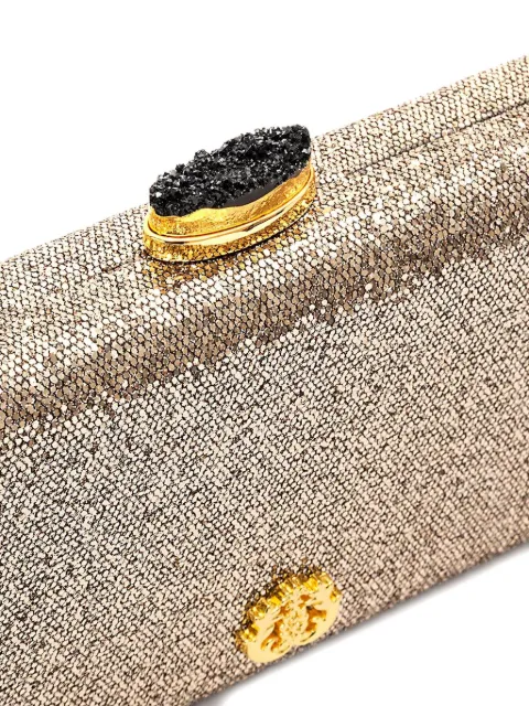 Isla Eva crystal-embellished clutch bag