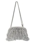 Isla crystal-embellished clutch bag - Silver