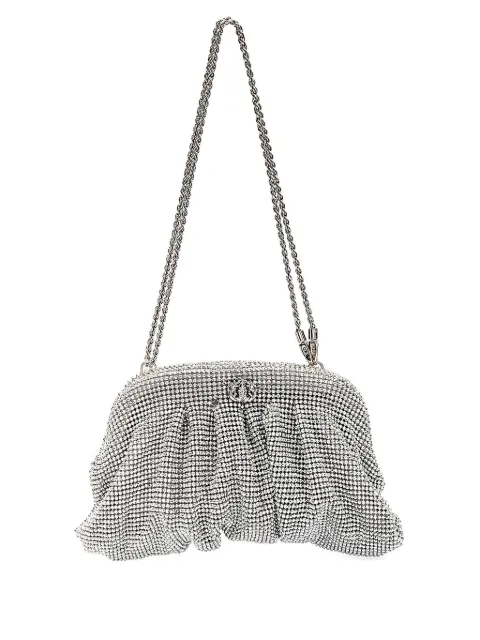 Isla crystal-embellished clutch bag
