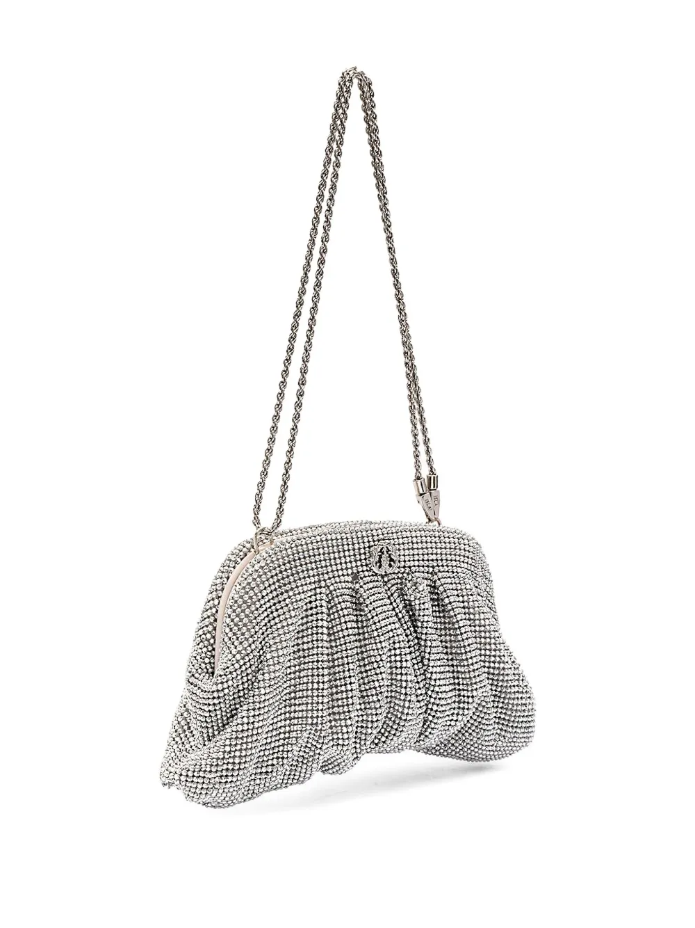 Isla Clutch verfraaid met kristallen - Zilver