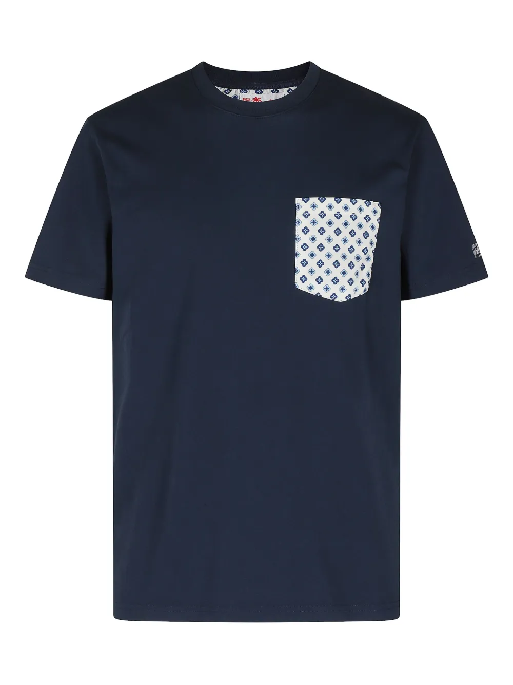 MC2 Saint Barth contrast-pocket short-sleeve t-shirt Blauw