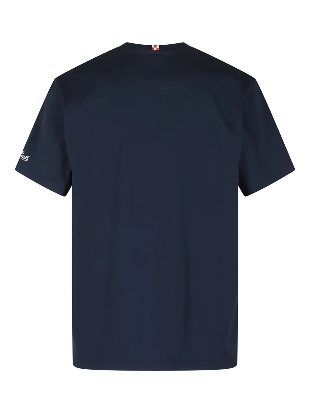 MC2 Saint Barth T-shirt met contrasterende zak en korte mouwen Blauw