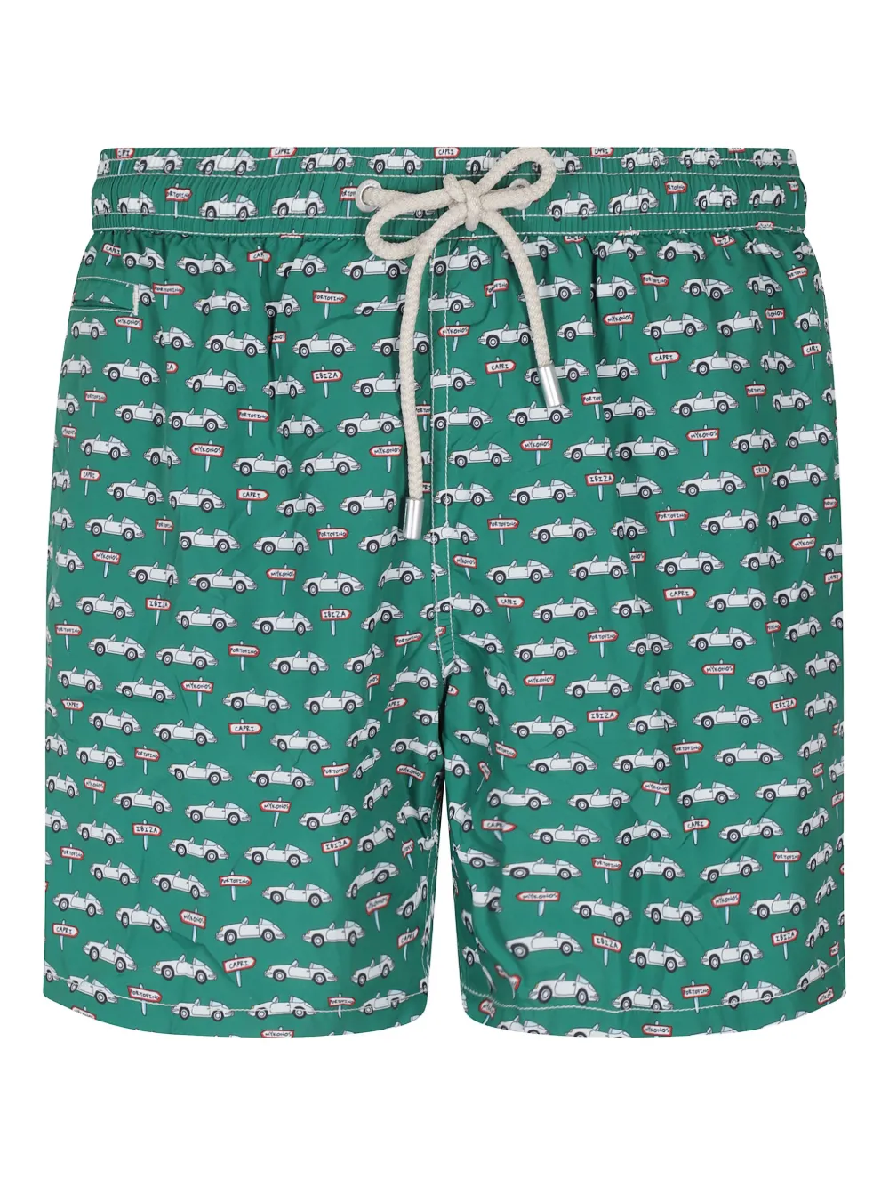 MC2 Saint Barth car-print swim shorts Groen
