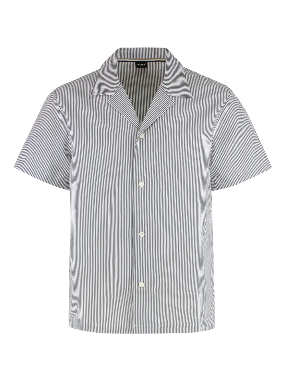 BOSS striped shirt Blauw