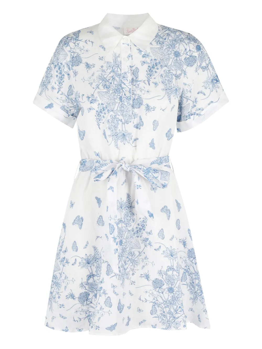 MC2 Saint Barth Joseline blousejurk met bloemenprint Wit