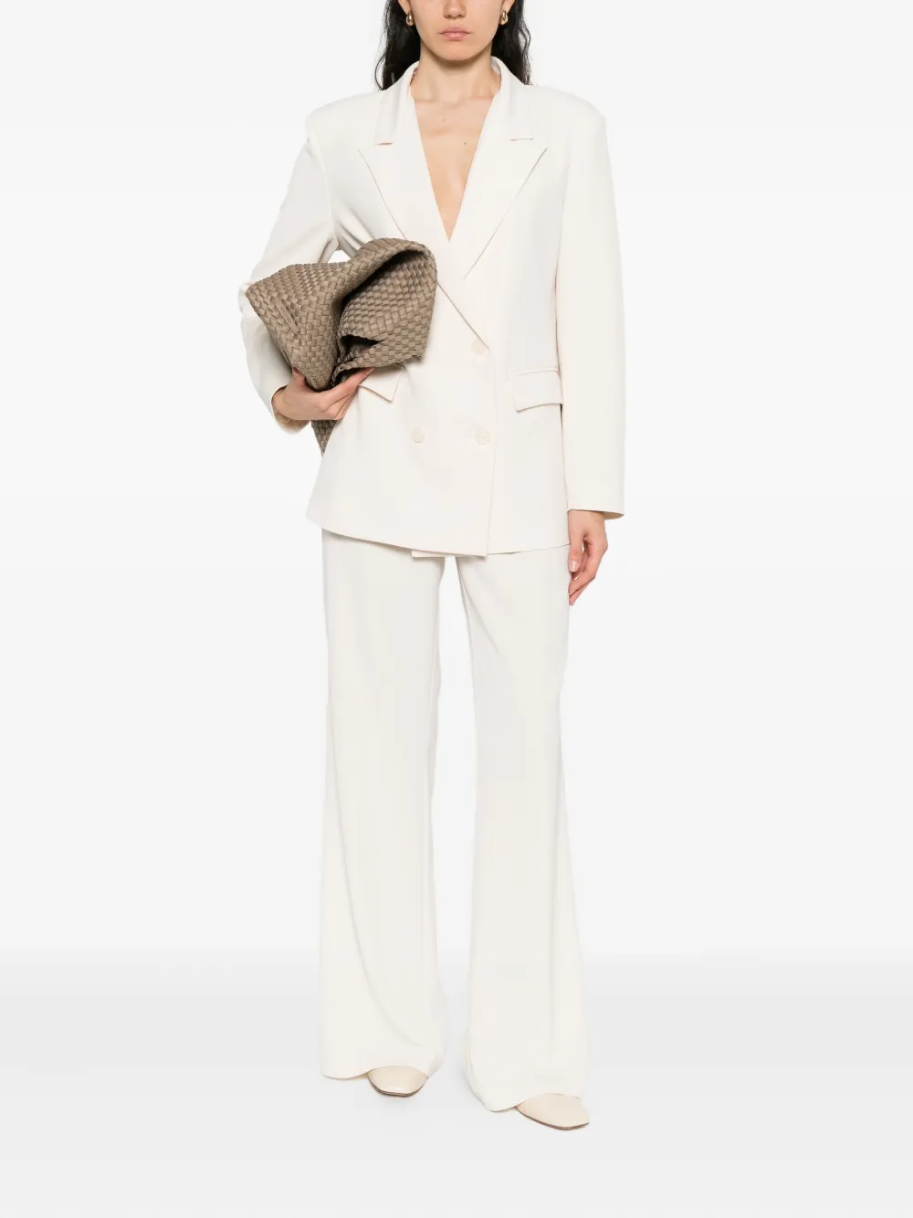 SO ALLURE double-breasted suit Beige