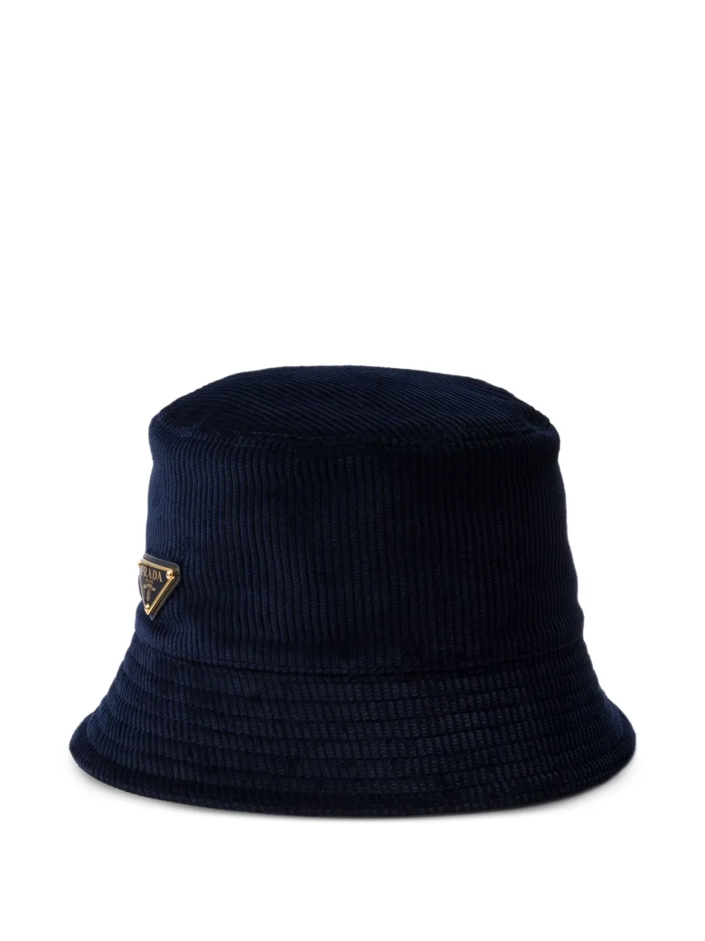 Prada Ribfluwelen vissershoed - Blauw