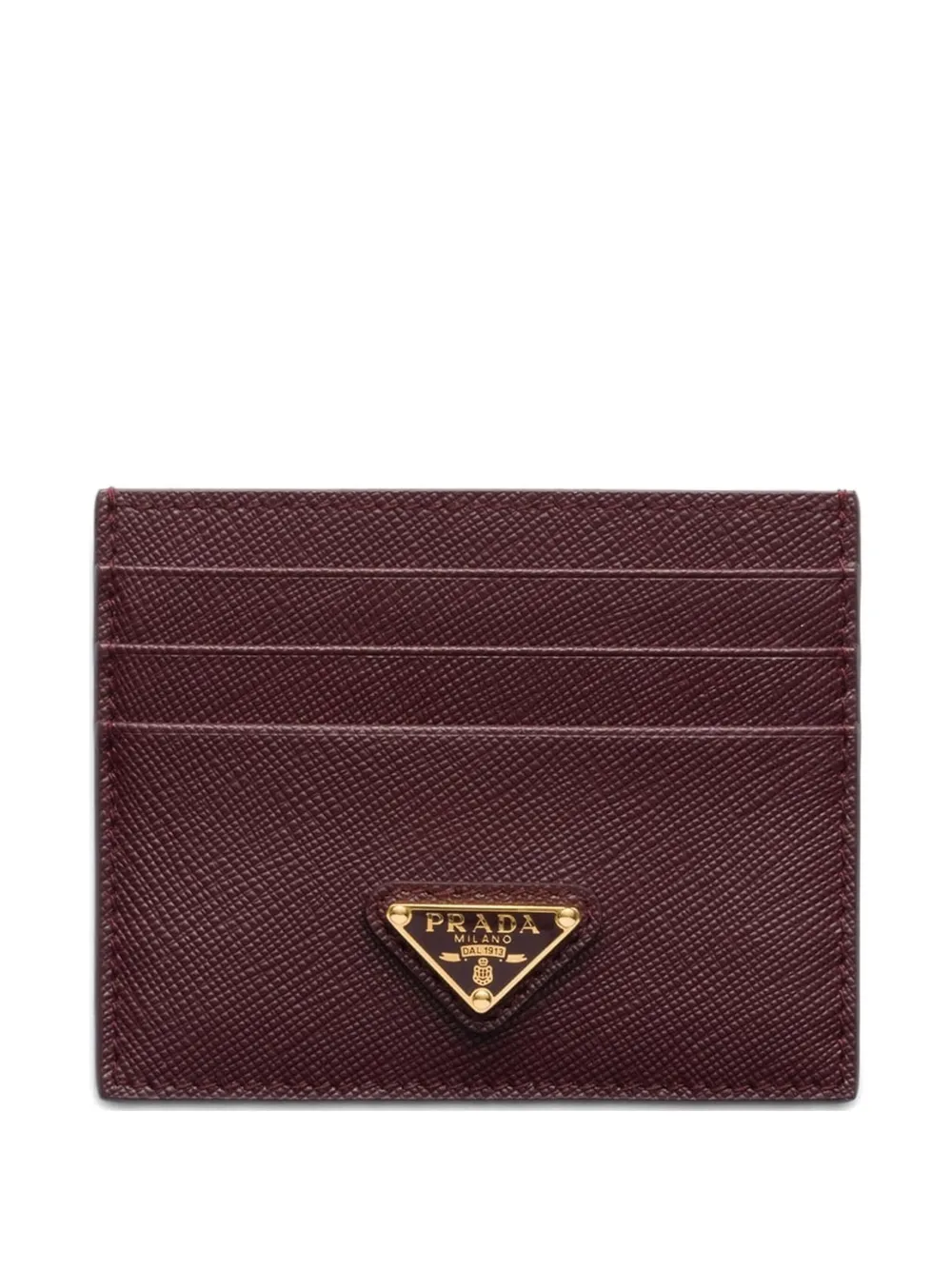 Prada Saffiano leren portemonnee Rood