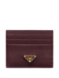 Prada Saffiano leather card holder - Red