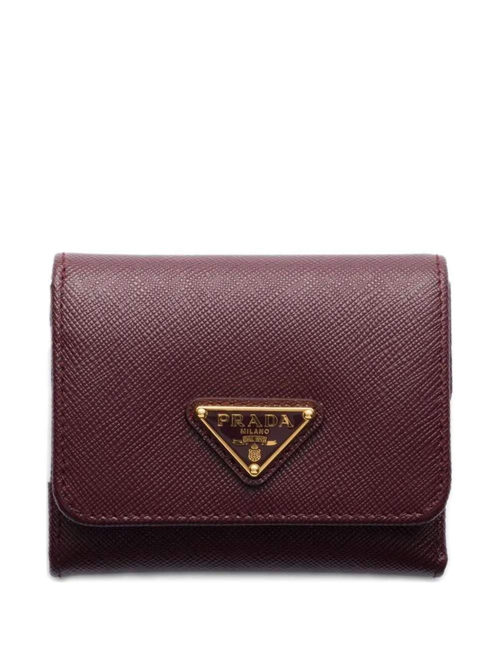 Prada Saffiano leren portemonnee Rood