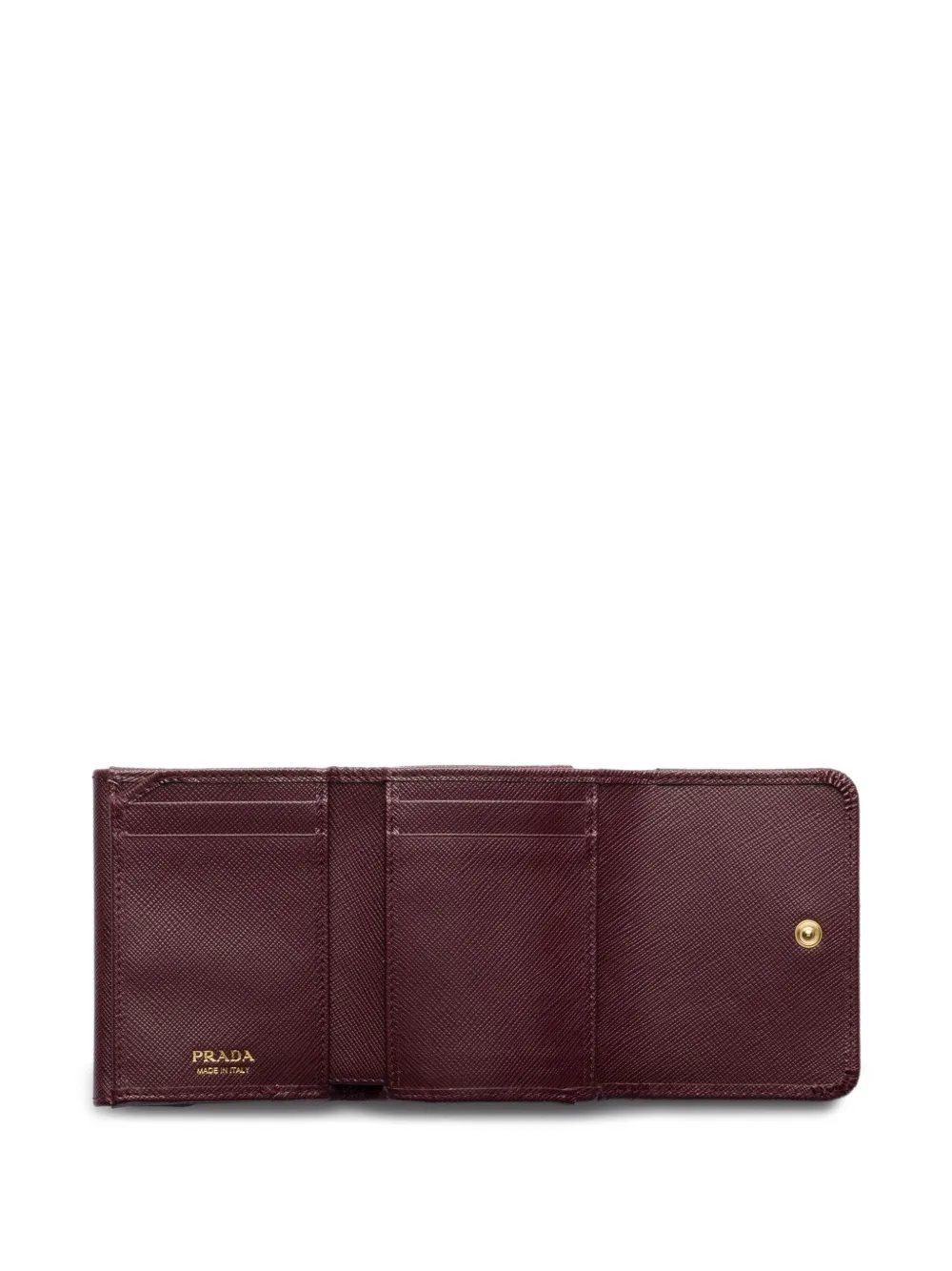 Prada Saffiano leren portemonnee Rood