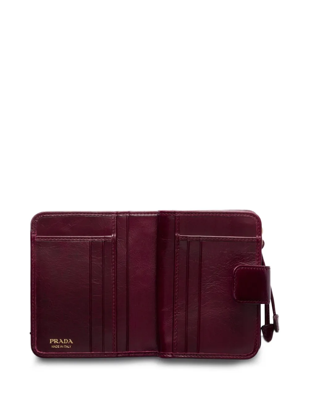 Prada Leren portemonnee Rood