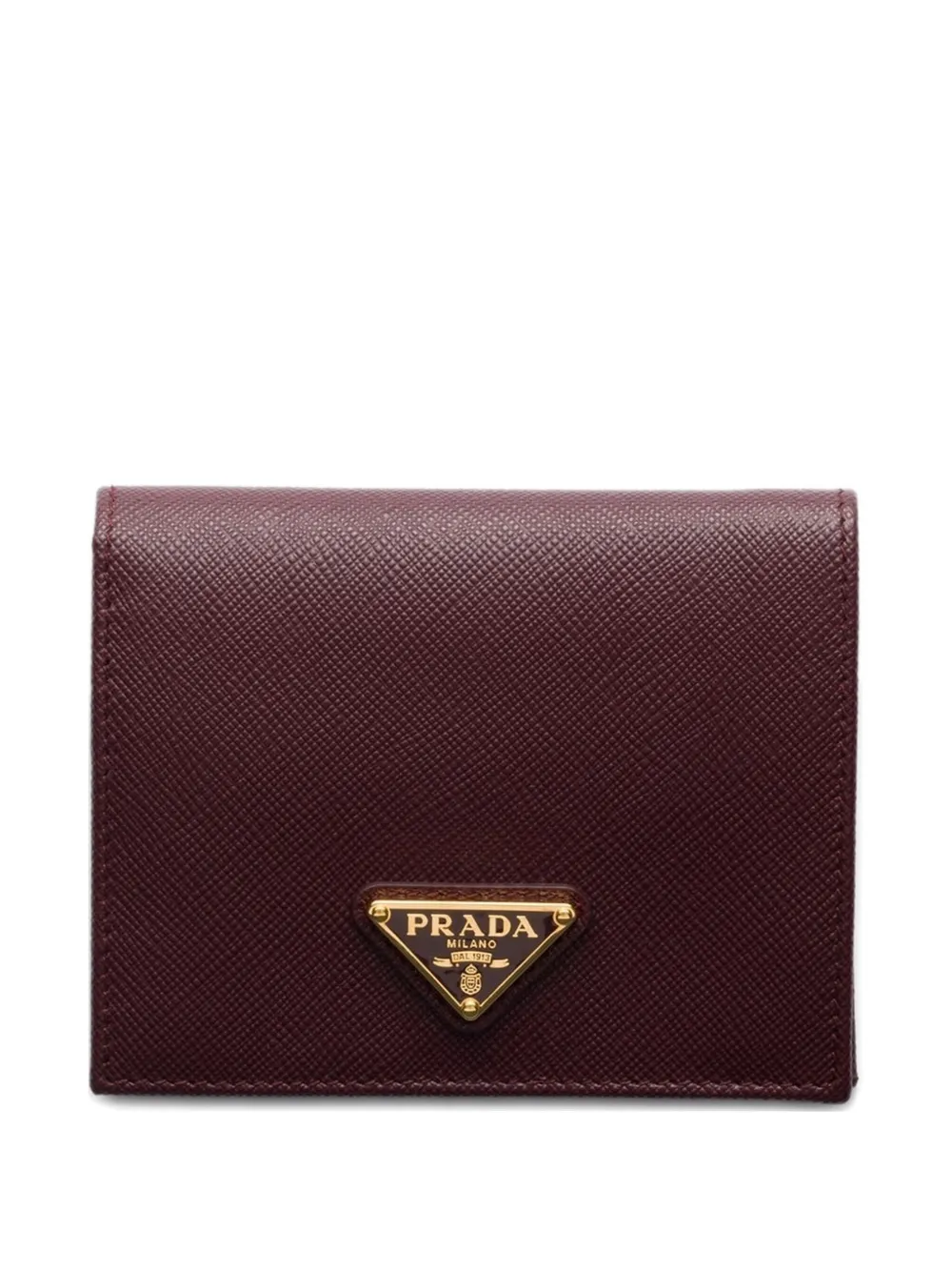 Prada Saffiano leren portemonnee Rood