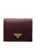 Prada small Saffiano leather wallet - Red