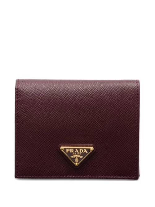 Petit portefeuille en cuir Saffiano - Prada - Modalova