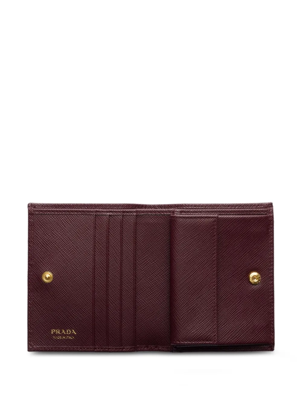 Prada Saffiano leren portemonnee Rood
