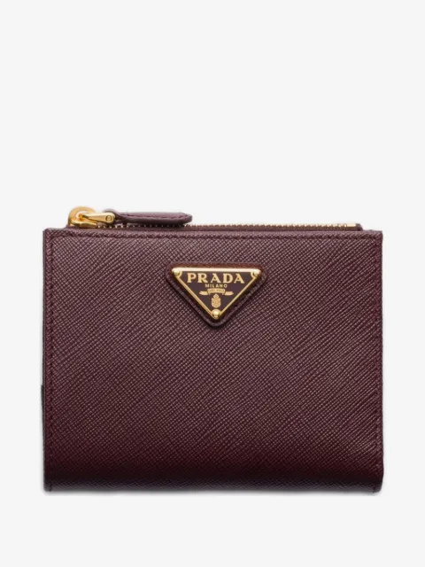 Prada Kleines Portemonnaie aus Saffiano-Leder