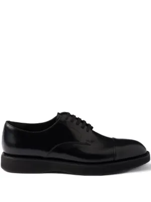 プラダ　オックスフォードシューズ Prada Square Toe Oxfords - Lucky Vintage