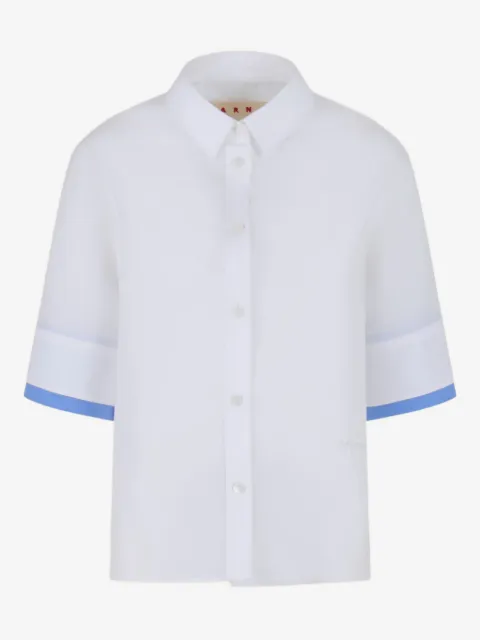 Marni chemise à poignets contrastants