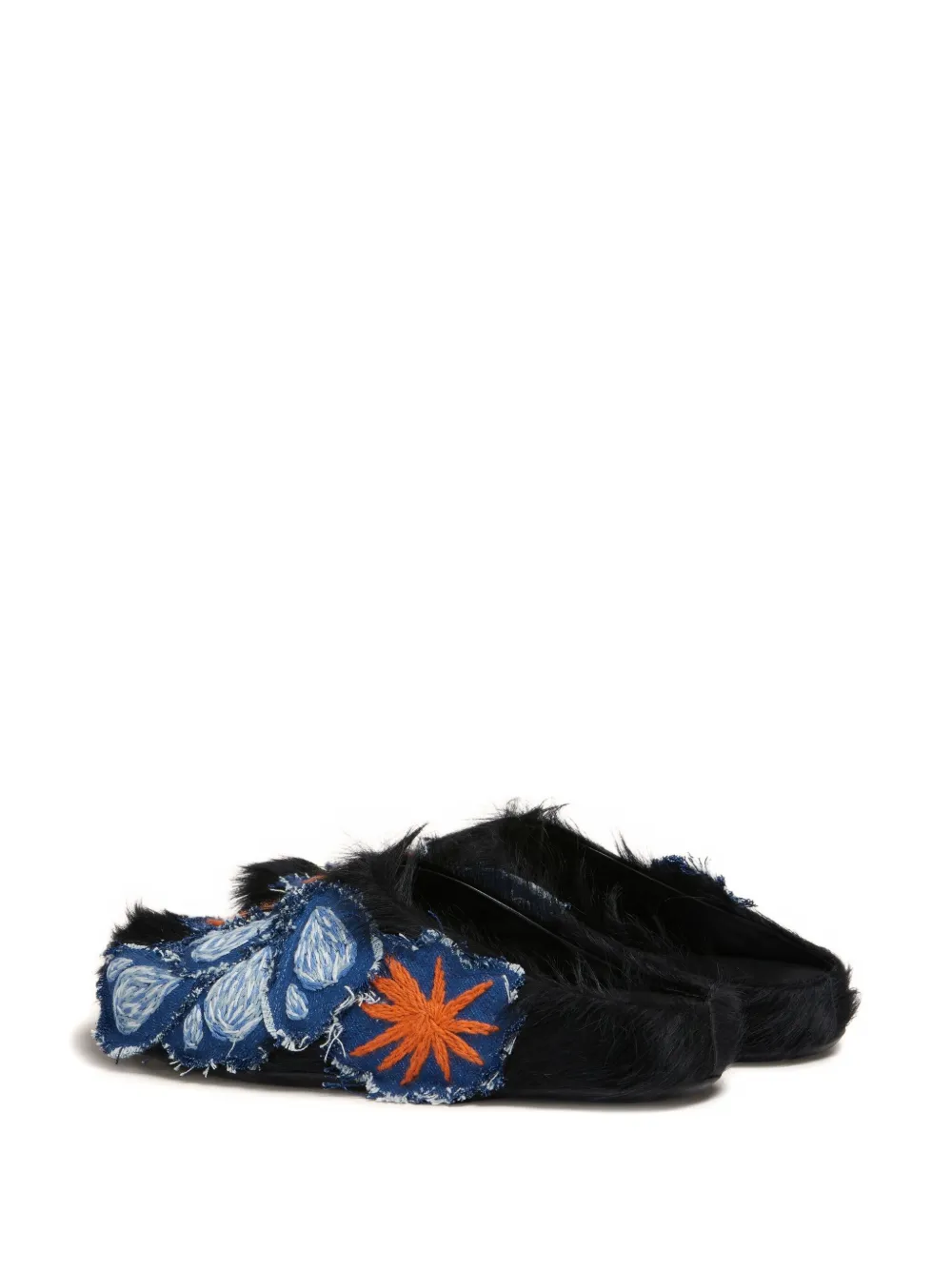Marni embroidered mules ZO947 MULTICOLOUR