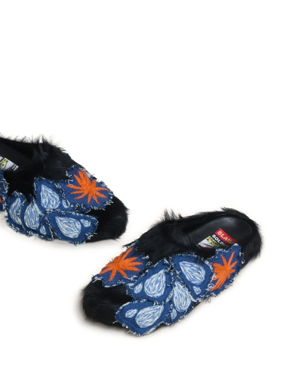 Marni embroidered mules ZO947 MULTICOLOUR