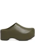Marni leather platform sandals - Green