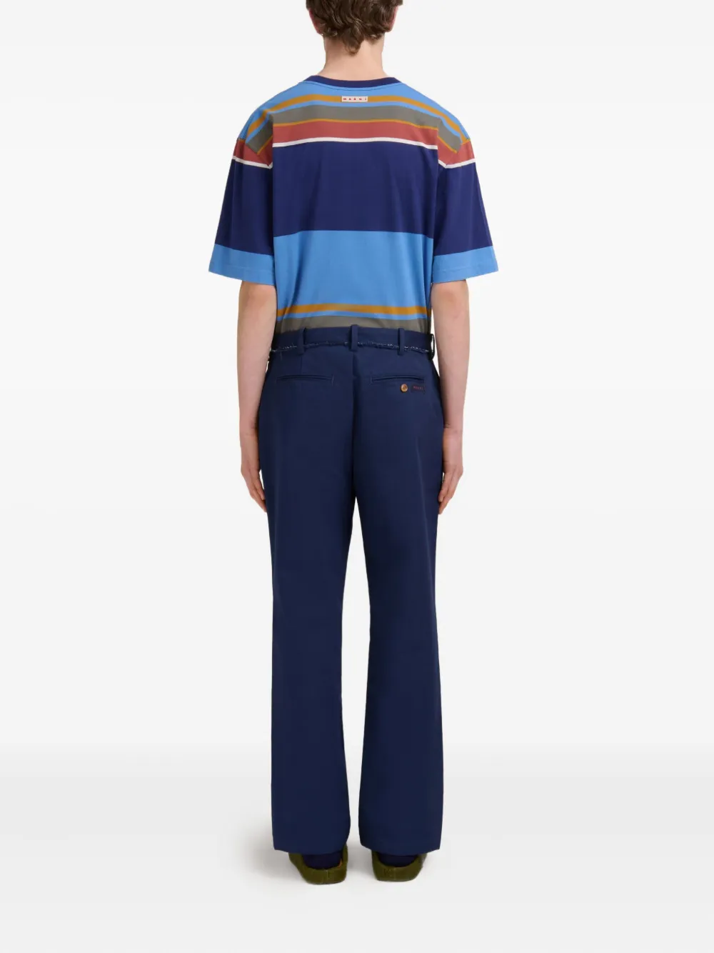 Marni Straight pantalon Blauw