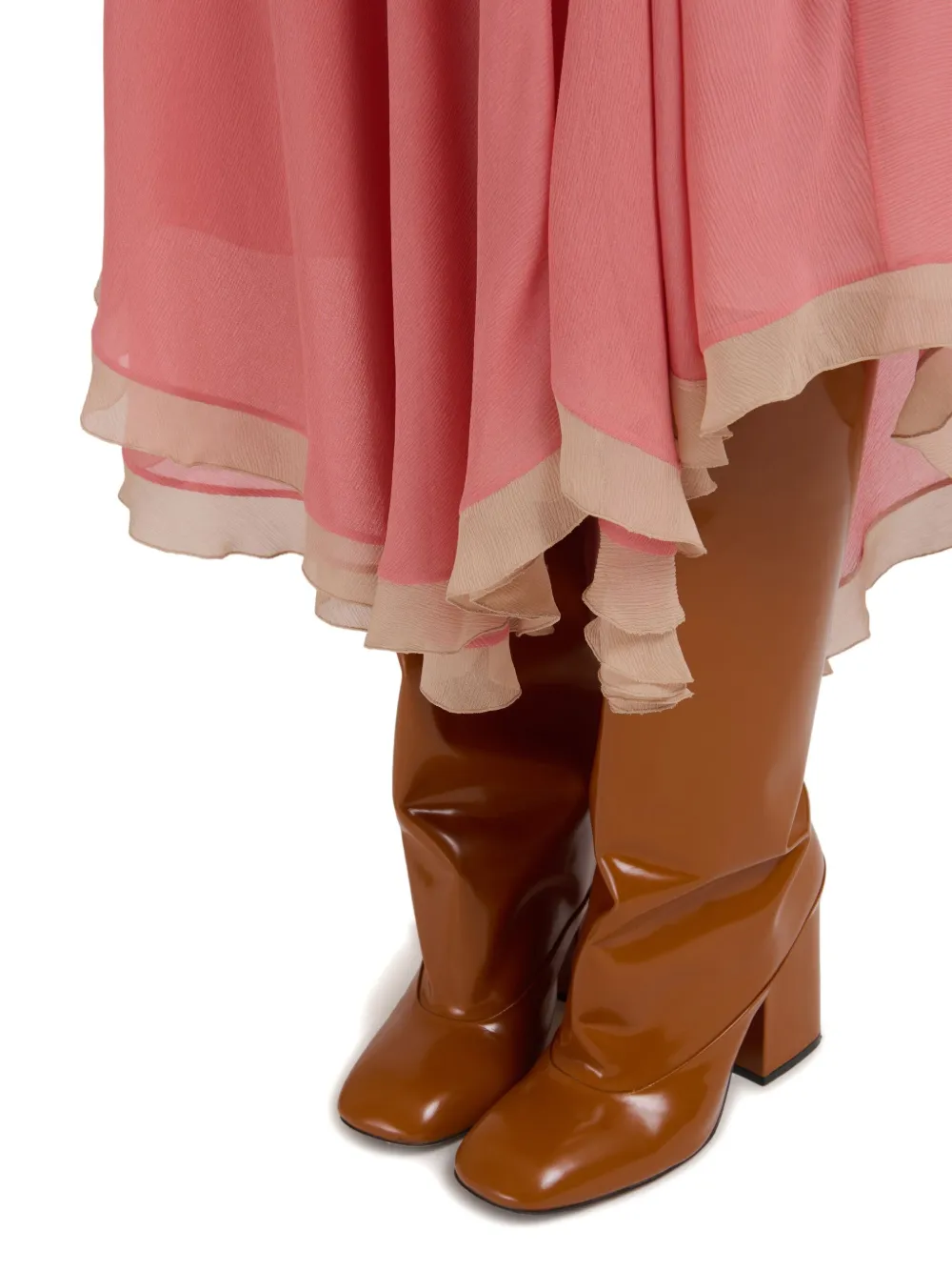 Marni Rok met ruches Roze