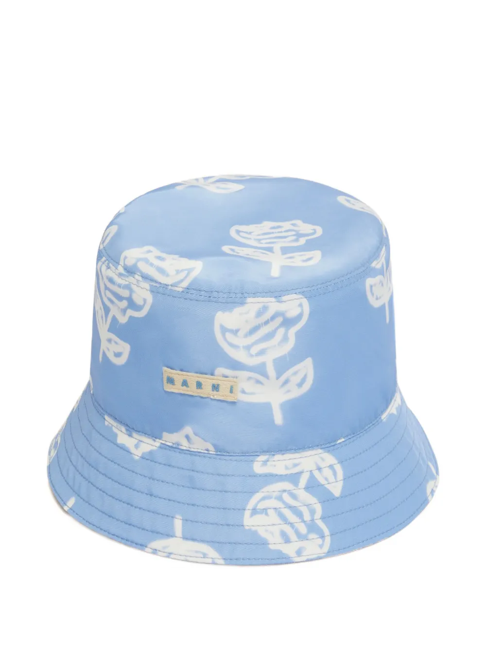 Marni Vissershoed met bloemenprint Blauw