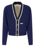 Marni contrasting-trim cardigan - Blue
