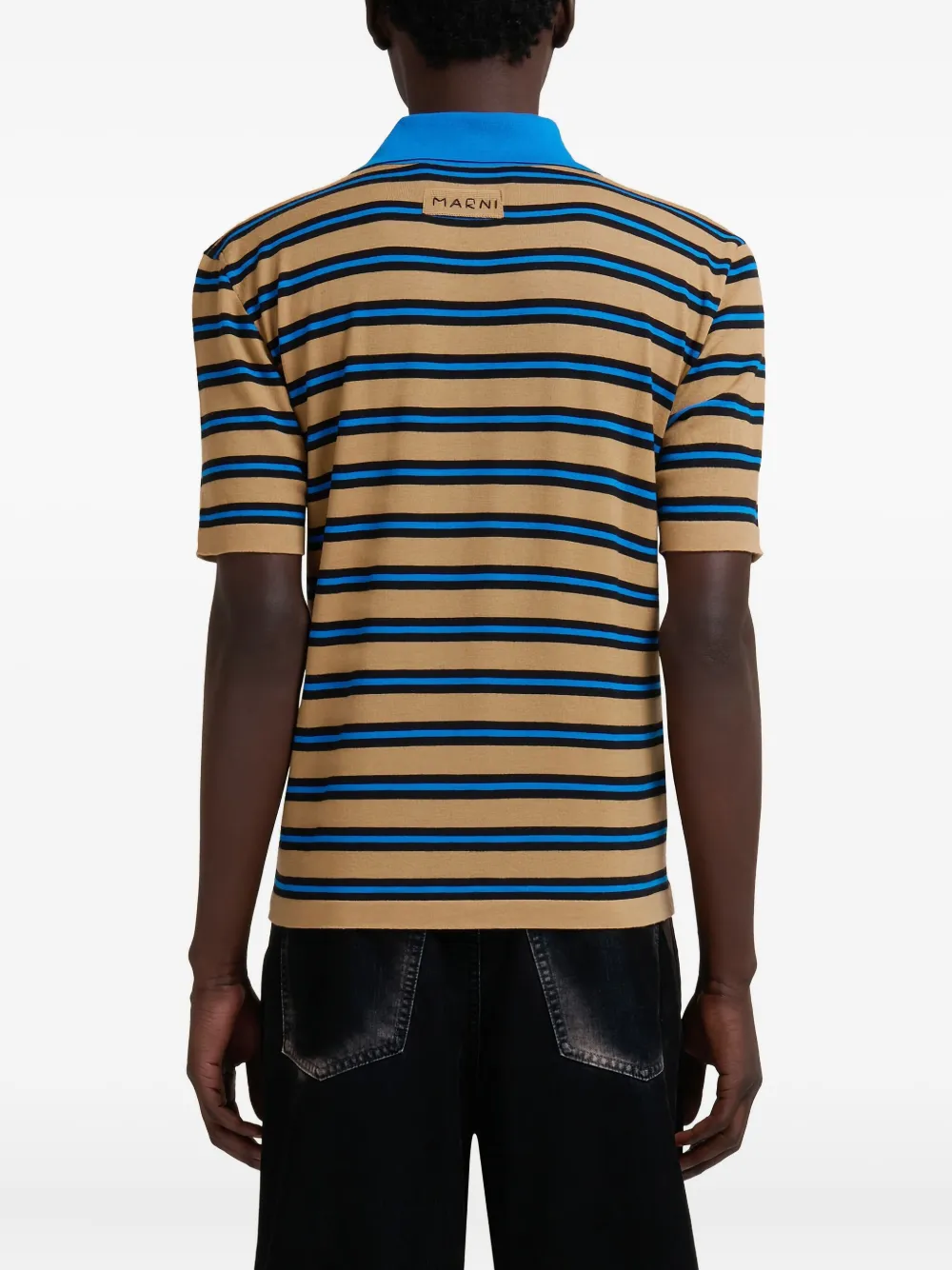 Marni Gestreept poloshirt Bruin