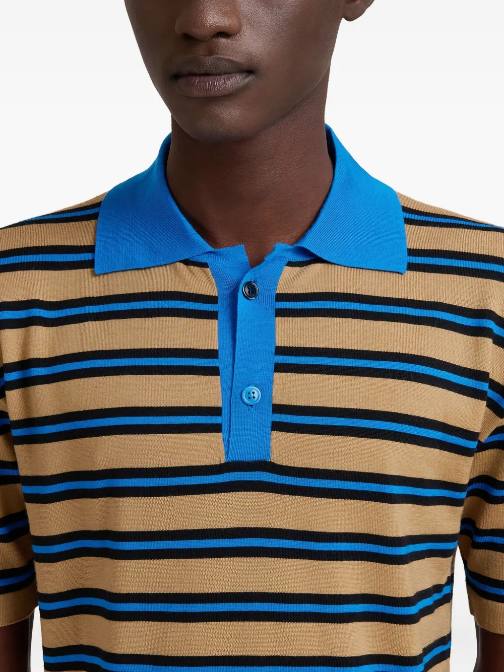 Marni Gestreept poloshirt Bruin