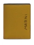 Marni textured leather wallet - Orange
