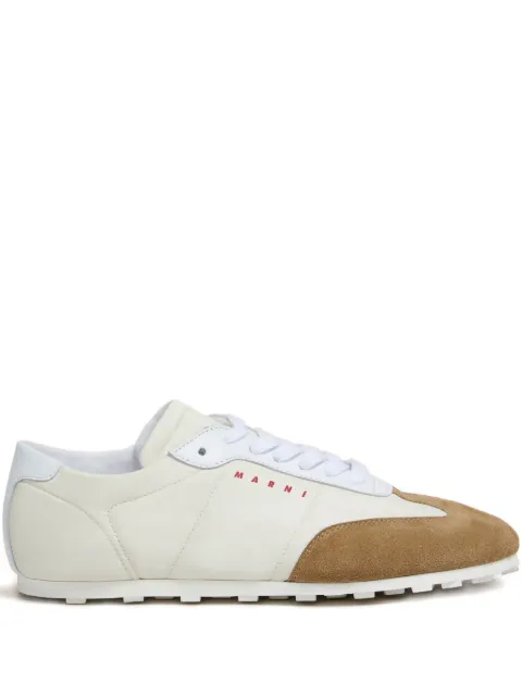 Marni Softy Soccer suede-detail sneakers