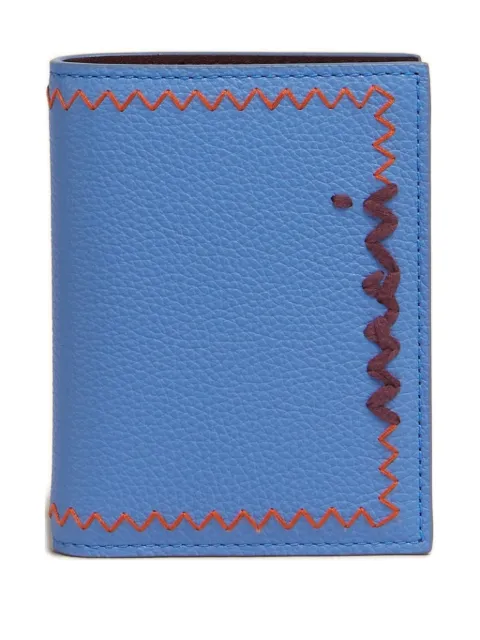 Marni stitched-detail leather wallet