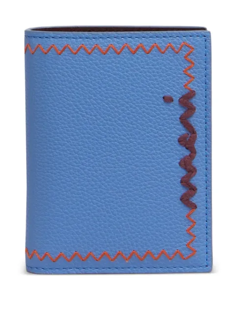 Marni stitched-detail leather wallet
